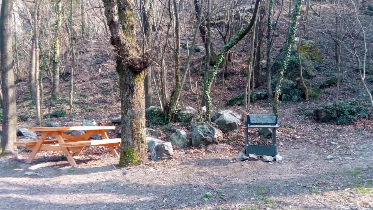Casa Del Rustico, Indipendente Vista Sacra Con Dipinto Villa Caprie Buitenkant foto